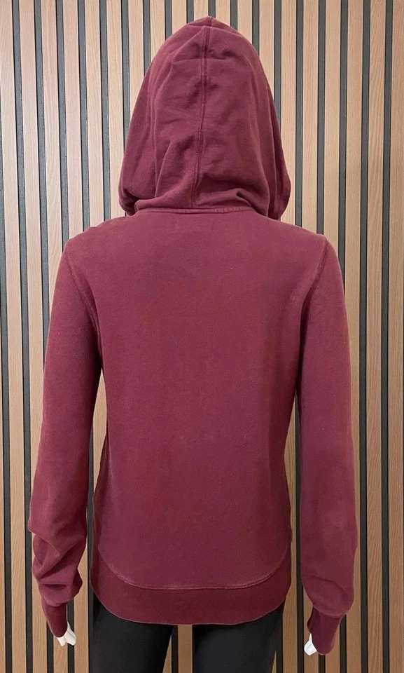 Sudadera con Capucha Lucky Brand Para Mujer S Roja Algodón Cremallera Completa Y2k Vintage Bordada Azteca Foto 3 de 4