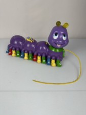 2001 Leap Frog Alphabet Pal Purple Caterpillar Letters Music Works 