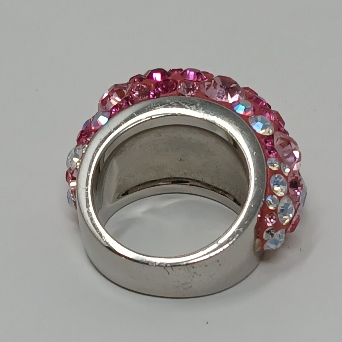 Swarovski Hello kitty Size 5.5 Ring Sanrio Japan Silver Tone