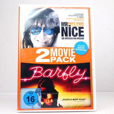 Barfly & Mr. Nice DVD Barbet Schroeder Mickey Rourke Faye Dunaway NEU OVP