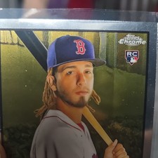 Topps Chrome Jonathan Arauz Rookie Boston Red Sox Base Set Card #130 MLB