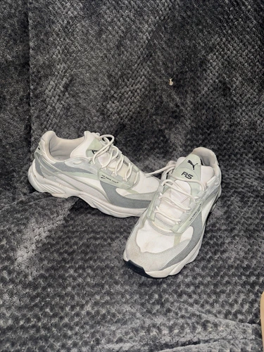 Scarpe casual Puma RsConnect Buck stringate da uomo bianco sporco sneakers taglia 9 5 US