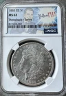 1883-CC Morgan Silver Dollar $1 NGC MS 63 Carson City Business Strike