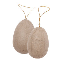 Paper Mache Hanging Easter Egg | Craft Base | 6 or 8cm Tall | Single