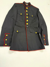 US Marine Corps Dress Blue Uniform Jacket Coat 38R Militaria