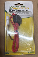 Cables Unlimited Slim-line SATA Drive Cable to SATA and 4 pin Molex Power 18"