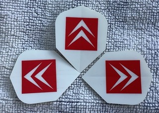 Hard to Find Citroen Advertising Dart Flights Set of 3 Never Used