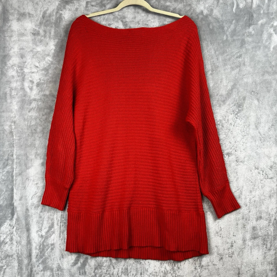 Lucky Brand Mujer Suéter Túnica Kmic Coral Minimalista Preppy Talla 1XL Foto 2 de 4