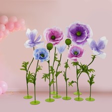 9-Piece Set of Large Fake Flowers, Artificial Flowers, Giant Artificial Flowers