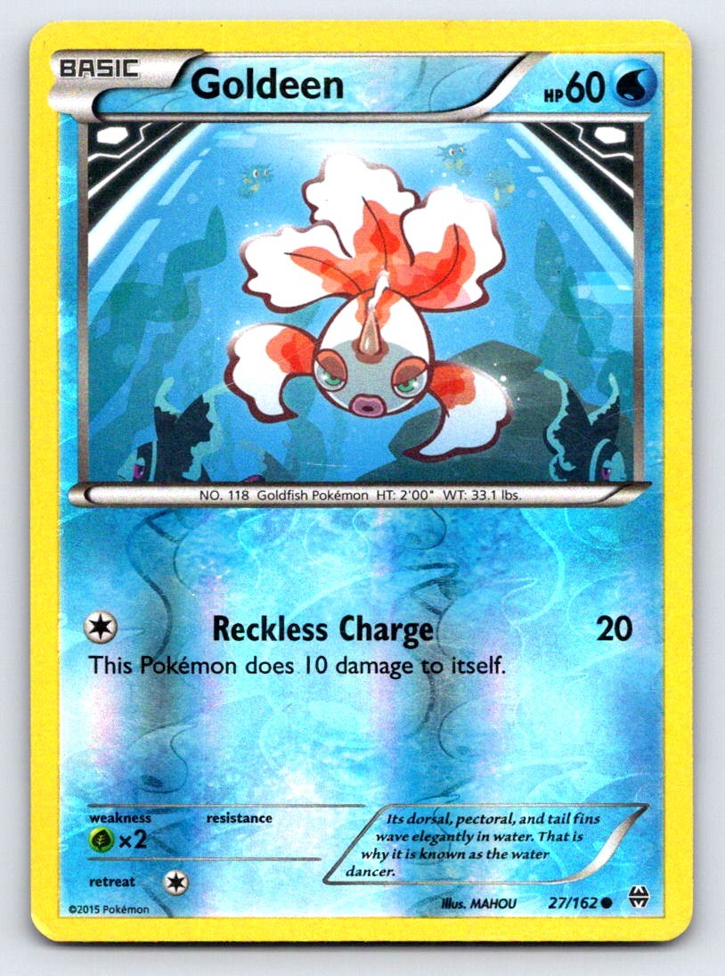 Goldeen 27/162 Common BREAKthrough Pokemon Reverse Holo Lightly Played