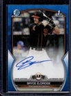 2023 Bowman Draft Bryce Eldridge Chrome Auto Blue Wave Refractor 1st #74/150