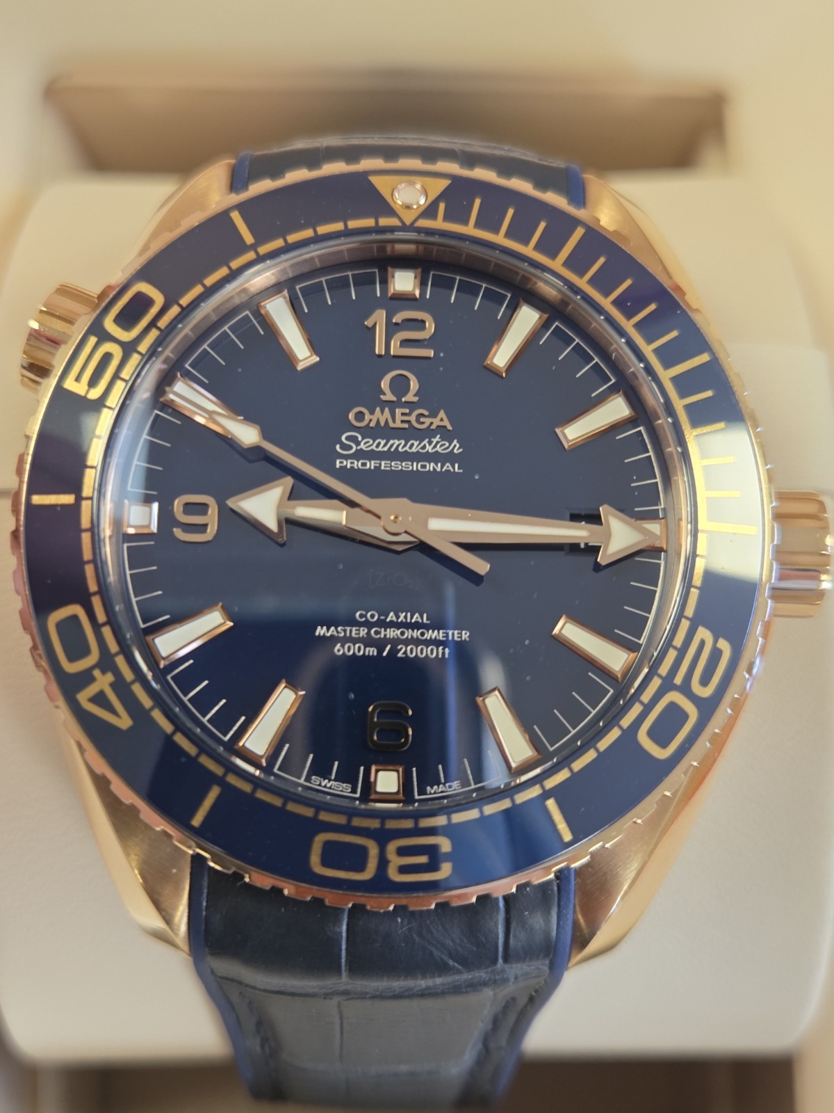 18ct Solid Gold Omega Seamaster Planet