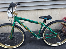 Haro 26 in Green BMX Bike 1-Speed Aluminum w/ Pegs, Gold Rims, Rim Brakes