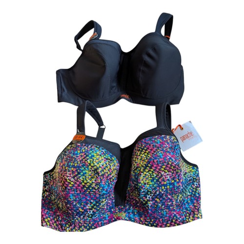 New Panache Power Wired Size 38G Sports Bra 5021 Lot of 2 Max Support - Picture 2 of 12