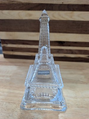 Shannon Godinger Crystal Eiffel Tower Paris Covered Trinket Jewelry Box 7'' Tall