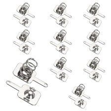 10Pcs Battery Spring Contact 7.5 x 8mm Positive Negative Unipolar, Two Way