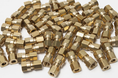 Brass 1/4-Inch OD X 1/8-Inch Female NPT Compression Connector Fitting(Pack of 5)