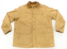 Rare VTG J.C. HIGGINS Duck Canvas Corduroy Collar Hunting Jacket 50s Sears Tan L