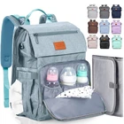 Baby Shower Gifts Diaper Bag Backpack-Large Capacity Baby Bag Backpack-Wide Open