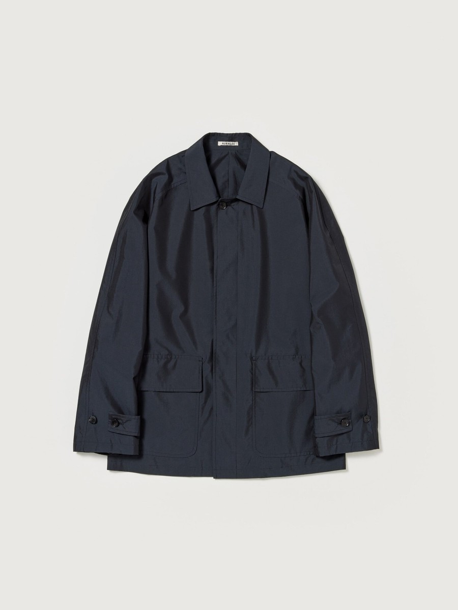 AURALEE FINX POLYESTER WEATHER CHAMBRAY BLOUSON from Japan AURALEE FINX POLYESTER WEATHER CHAMBRAY BLOUSON from Japan
