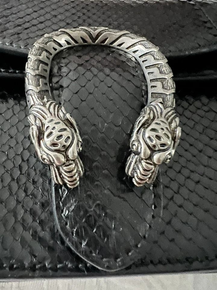 Gucci Black Dionysus Python Shoulder Bag - Image 4 of 4