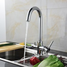 Küche Armatur 3 Wege Wasserhahn für Osmose Anlage Wasserfilter Mischbatterie NEU