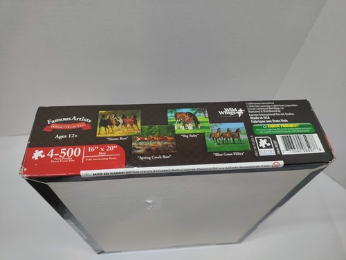 Famous Artists Horse Collection Karmin 4-500 Piece Puzzles New Sealed 2009 - Picture 6 of 7