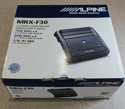 Alpine MRX-F30 4-ch. car audio power amplifier, amazing sound quality!