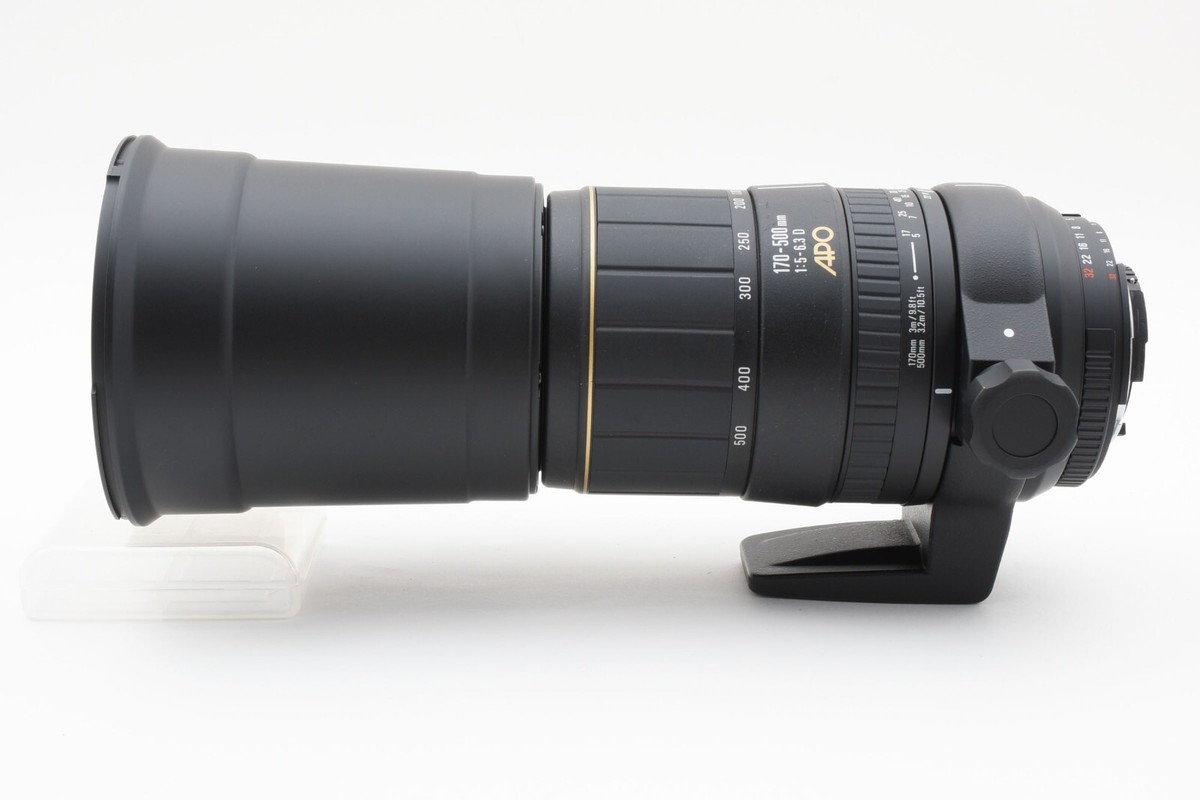 SIGMA APO 170-500mm F/5-6.3 D AF Zoom Lens for Nikon w/hood SIGMA APO 170-500mm F/5-6.3 D AF Zoom Lens for Nikon w/hood