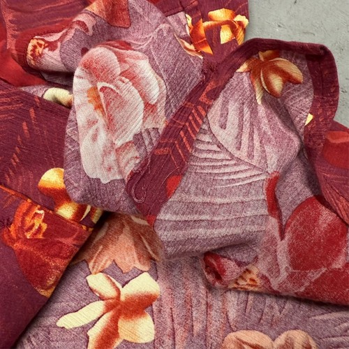 Camisa Hawaiana Vintage Años 60 Floral Aloha Roja Aloha Camisa XL - Imagen 8 de 9