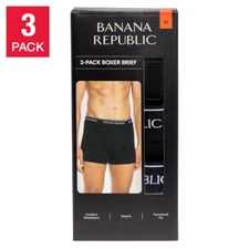 Banana Republic Men's Boxer Brief, 3-pack Comfort Feel Functional Fly