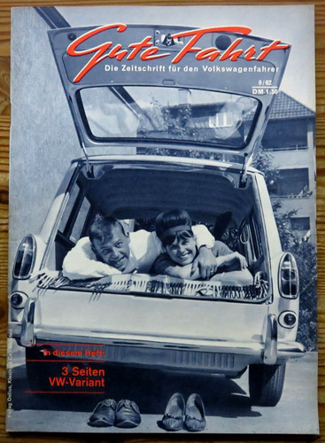 Gute Fahrt 09/62 VW1500 Variant, Typisch Frau,Ablagefach fürs Autoradio,Porsche