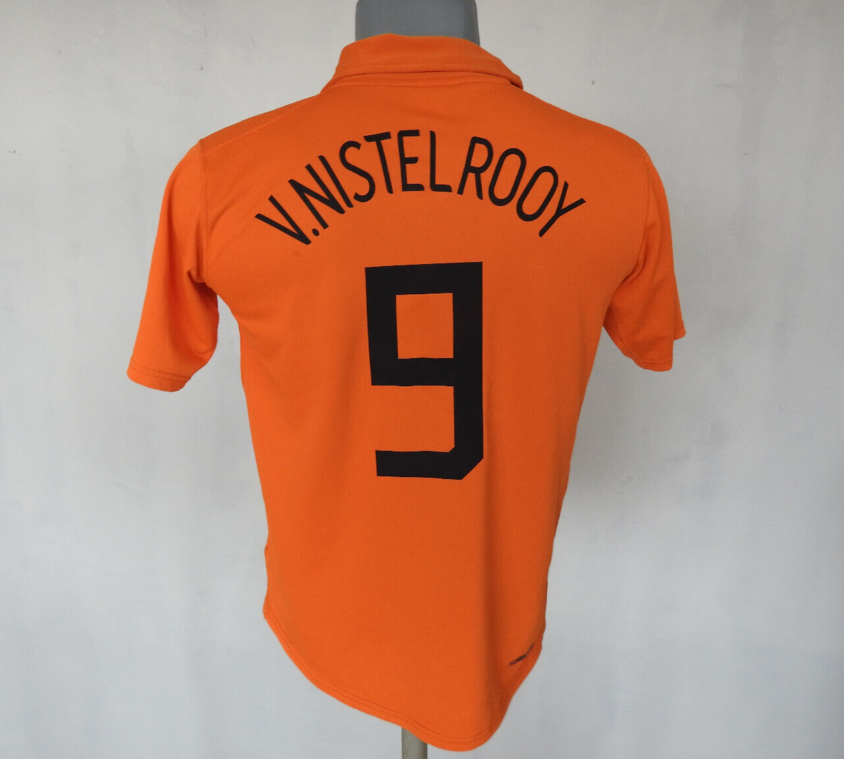 Netherlands 2006 Home Jersey #9 Nistelrooy Nike Orange Shirt Size
