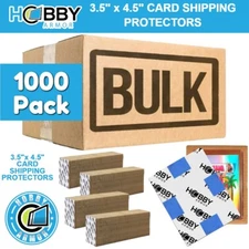 Hobby Armor Card Shipping Protectors 3.5" x 4.5" Trading Card Mailer 1000 Pack