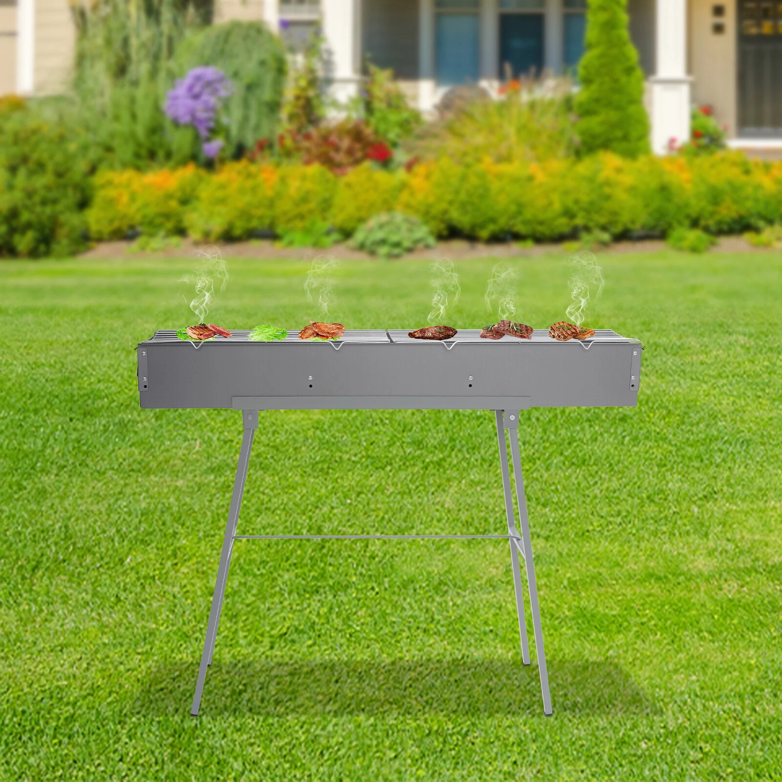 BBQ Outdoor Grill Folding Camping Garden Barbecue Grill Portable Charcoal Grill