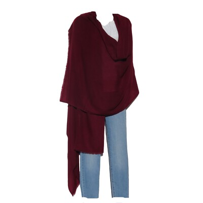 Cashmere | Himalayan Yarn| Shawl | Twill | 1 Ply | 4 Paddle| Handloomed | Wine
