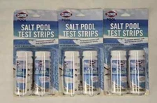 3x Clorox Salt Pool Test Strips for Testing Salt PPM Balancer Chlorine Levels