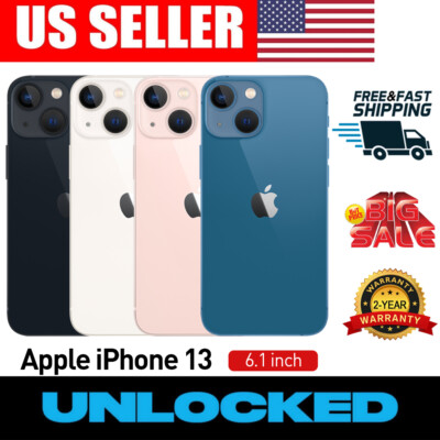New-Sealed Apple iPhone 13 A2482 128GB 256GB Factory Unlocked GSM