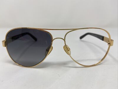 Tory Burch Gold Frame Sunglasses with Black Lenses Miller Metal Geometric Sunglasses: Women main image 3
