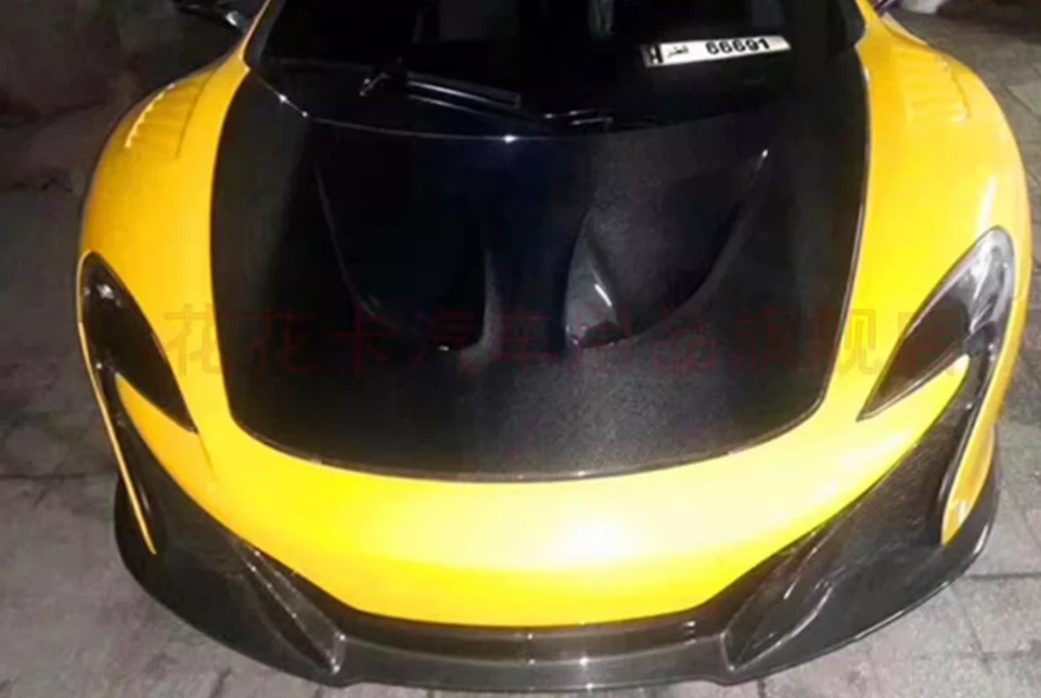 Cubierta de capó ventilada de fibra de carbono real P1 para McLaren MP4-12C 13-2014 Foto 3 de 4