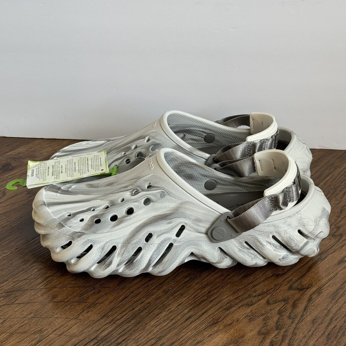 Crocs Echo Marbled Clog Men's Size 12 Moonlight (Gray Crocs Echo Marbled Clog Men's Size 12 Moonlight (Gray