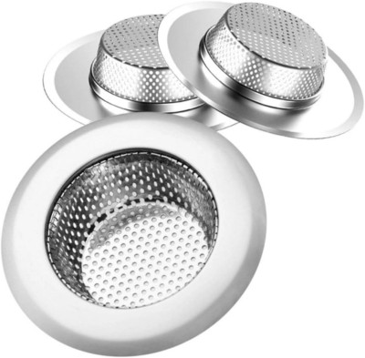Pack de 4 coladores de acero inoxidable para fregadero de cocina, 4.5''