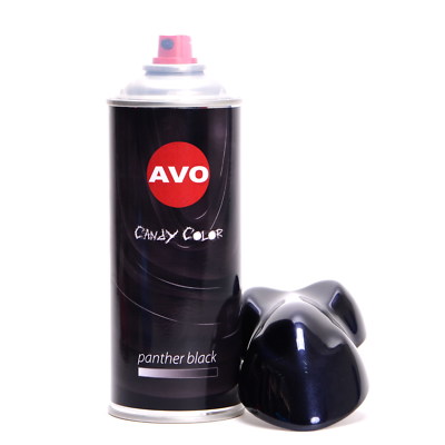 Effektlack Candy Color Spray Panther Black Lasur Lackspray 400ml AVO A08064