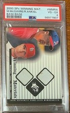 2000 SPx #MMRA McGwire Ankiel Winning Materials Base PSA 4 Pop 1 none higher
