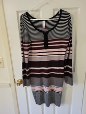 Womens XXL Multicolored Sweater Dress