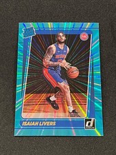21-22 Panini Donruss Basketball Isaiah Livers Rated Rookie Teal Holo Laser #227