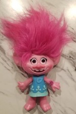 Hasbro Talking/Singing Princess POPPY TROLL With Pink Hair 7" Doll