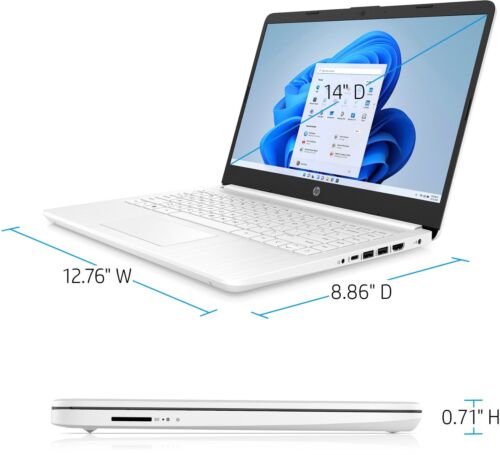 2024 HP Laptop Computer 14" HD Notebook Intel Celeron 16GB RAM 320GB Storage - Picture 6 of 27