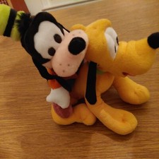 Disney Bean Bag Plush goofy 45 years of magic  Pluto stuffed animal dog
