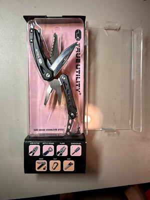 True Utility TU180F Seven Multi-Tool Saw Knife Phillips Driver Pliers